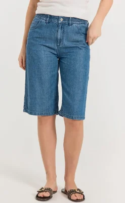 Outlet Shorts - Cinda - Medium Blue Denim Shorts