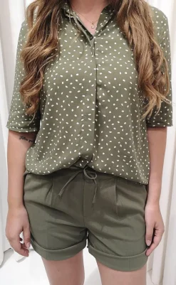 Hot Shorts - Lizy - Burnt Olive Shorts