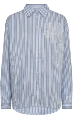 Skjorte - Cirene - Star Off-white w. Chambray Skjorter