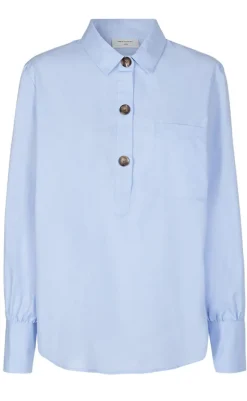Skjorte - Flynn - Chambray Blue Skjorter