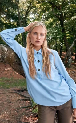 Skjorte - Flynn - Chambray Blue Skjorter