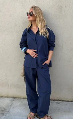 Clearance Skjorte - Jally - Navy/Blazer Skjorter|Blazere & Indejakker