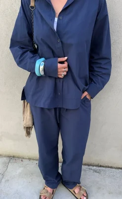 Clearance Skjorte - Jally - Navy/Blazer Skjorter|Blazere & Indejakker