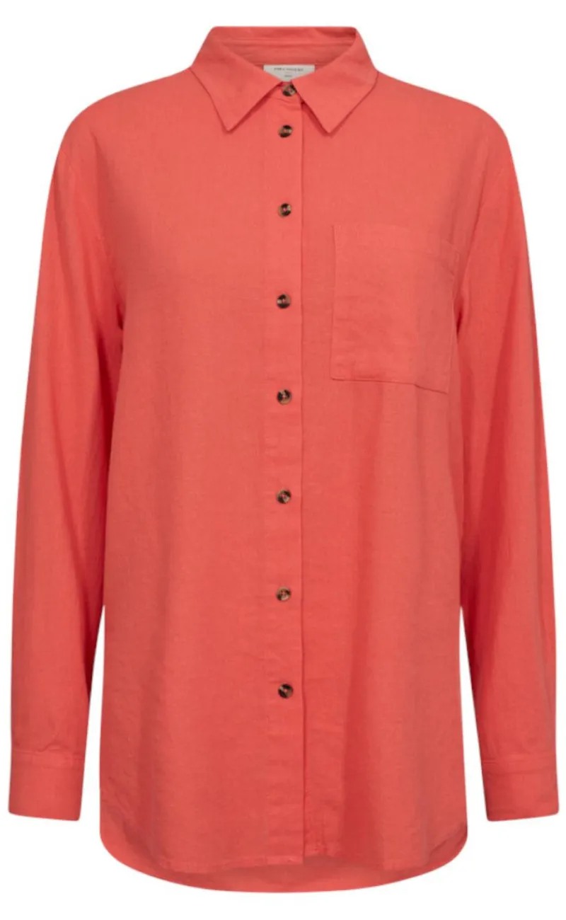 Sale Skjorte - Lava Simple - Hot Coral Skjorter