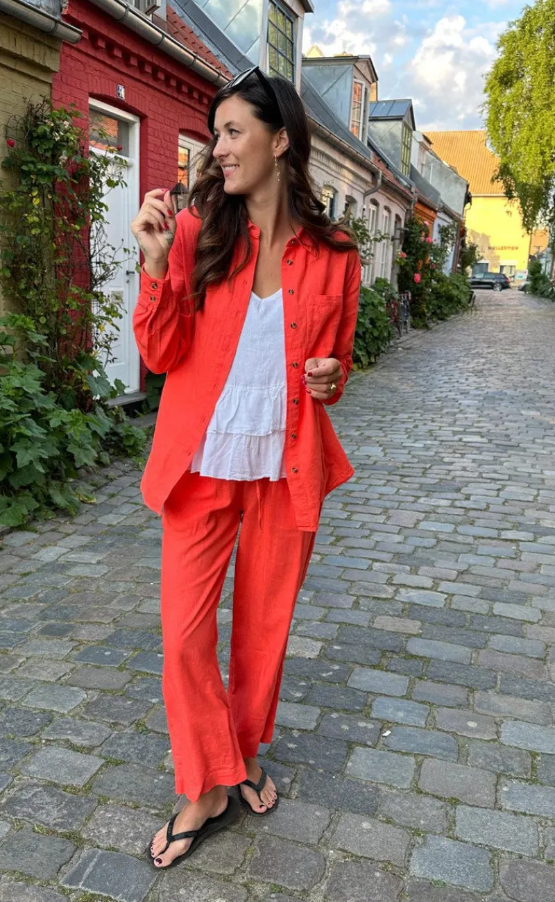 Sale Skjorte - Lava Simple - Hot Coral Skjorter