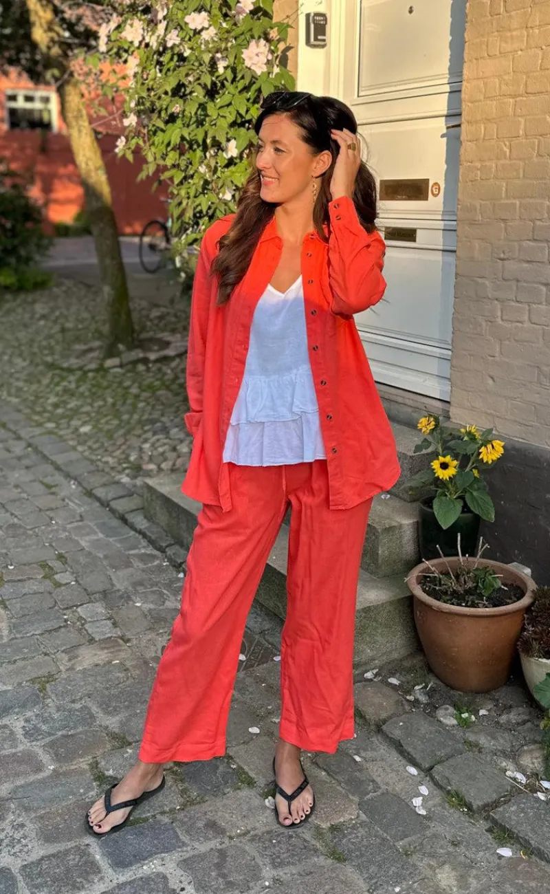 Sale Skjorte - Lava Simple - Hot Coral Skjorter
