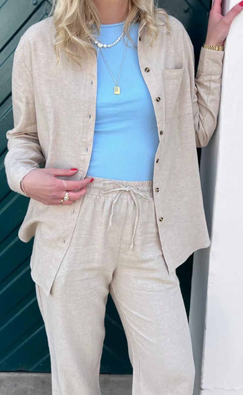 Clearance Skjorte - Lava Simple - Sand Melange Skjorter