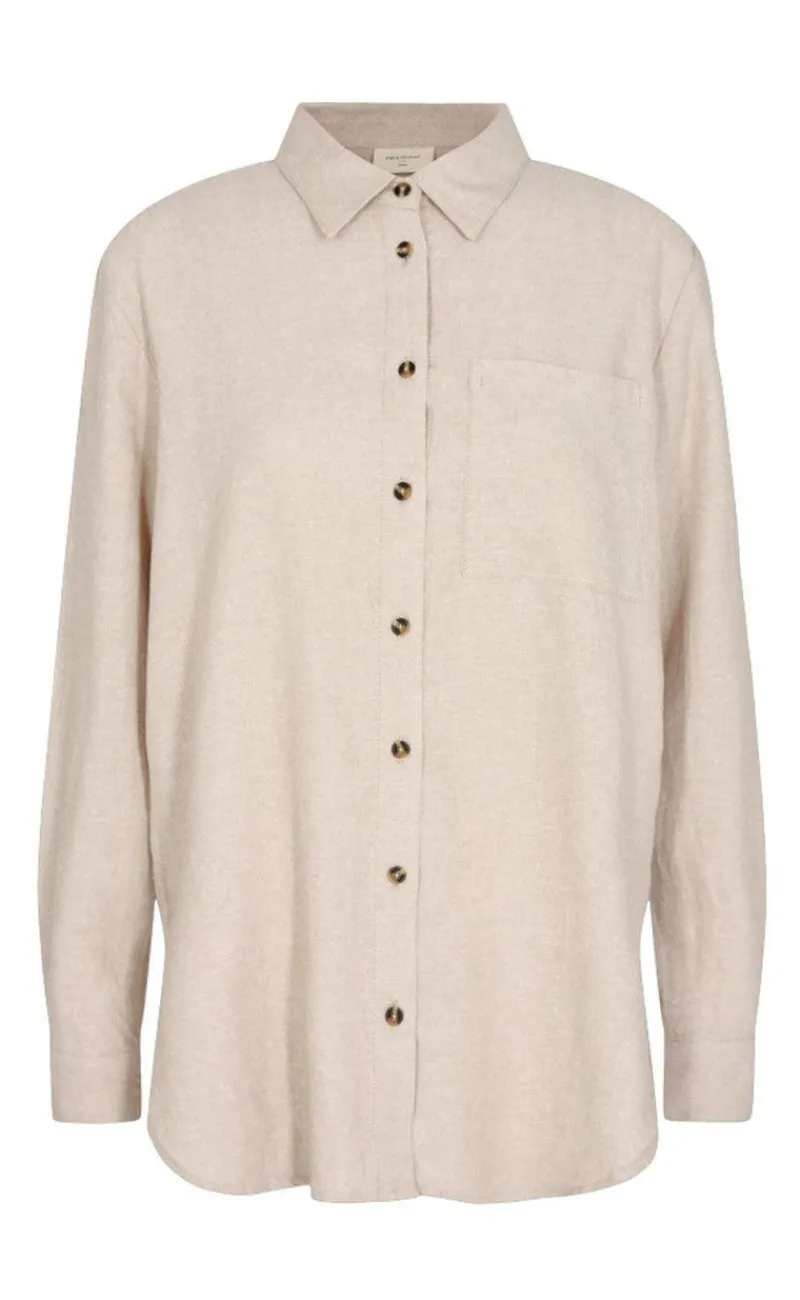 Clearance Skjorte - Lava Simple - Sand Melange Skjorter