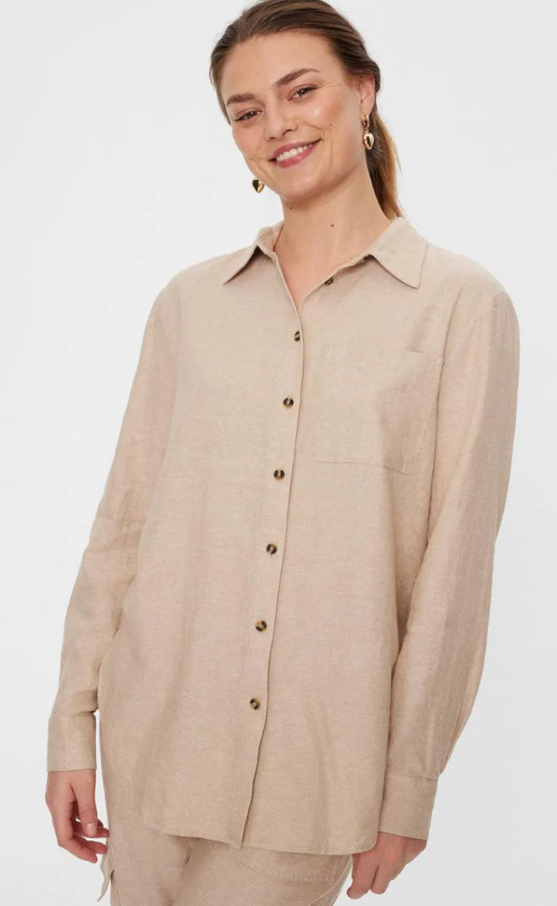 Clearance Skjorte - Lava Simple - Sand Melange Skjorter