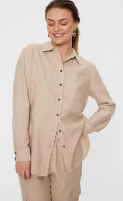 Clearance Skjorte - Lava Simple - Sand Melange Skjorter