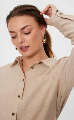 Clearance Skjorte - Lava Simple - Sand Melange Skjorter