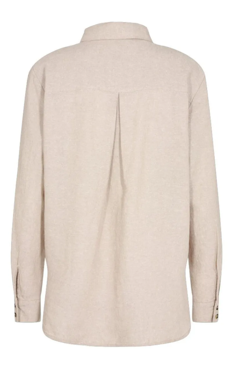 Clearance Skjorte - Lava Simple - Sand Melange Skjorter