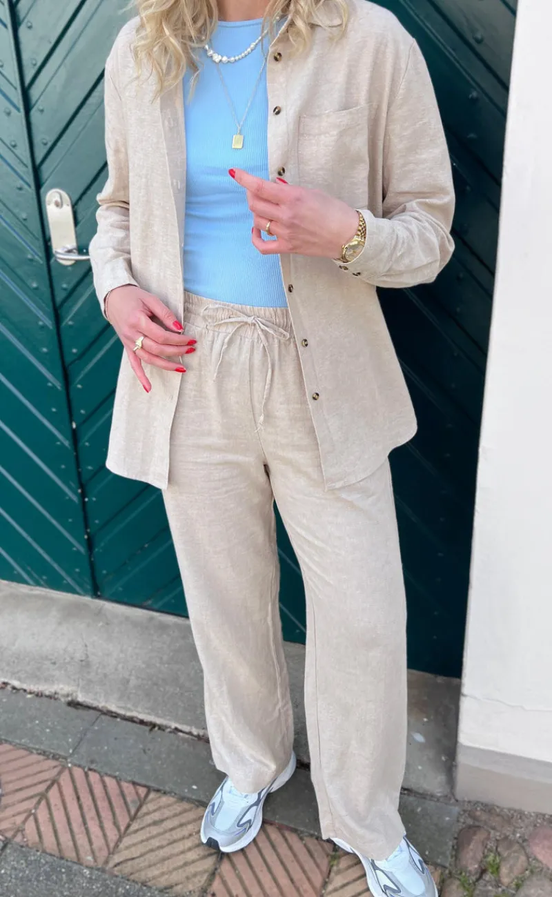 Clearance Skjorte - Lava Simple - Sand Melange Skjorter