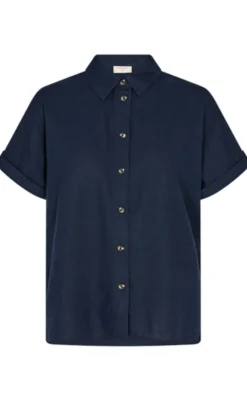 Clearance Skjorte - Lava SS - Navy Blazer Skjorter|Blazere & Indejakker