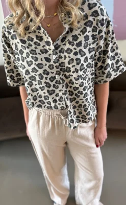 Skjorte - Lavisco - Sand Melange w. Black Skjorter