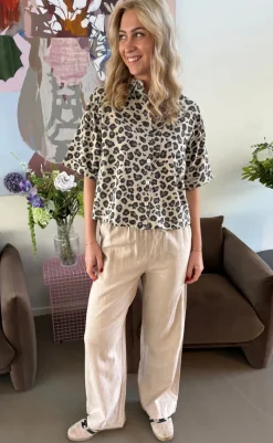 Skjorte - Lavisco - Sand Melange w. Black Skjorter