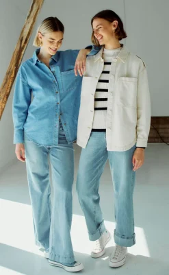 Discount Skjorte - Lisea - Light Blue Denim Skjorter