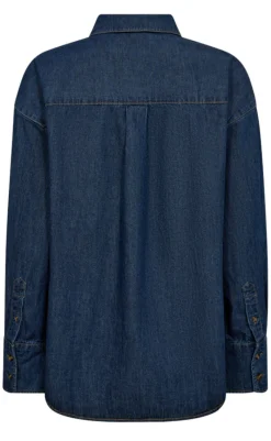 Online Skjorte - Lisea - Medium Blue Denim Skjorter