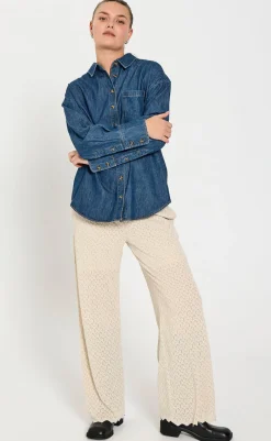 Online Skjorte - Lisea - Medium Blue Denim Skjorter