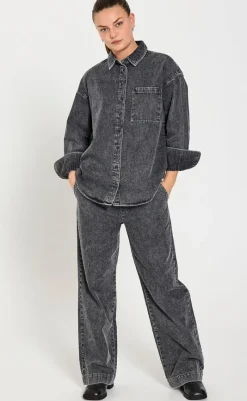 Best Skjorte - Lisea - Vintage Grey Denim Skjorter