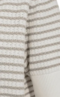 Striktrøje - Dodo - Star Off-white w. Simply Taupe Striktrøjer & Sweat
