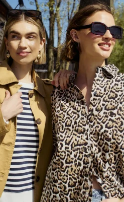 Outlet Striktrøje - Fiffi - Off-white w- Navy Blazer Striktrøjer & Sweat|Blazere & Indejakker