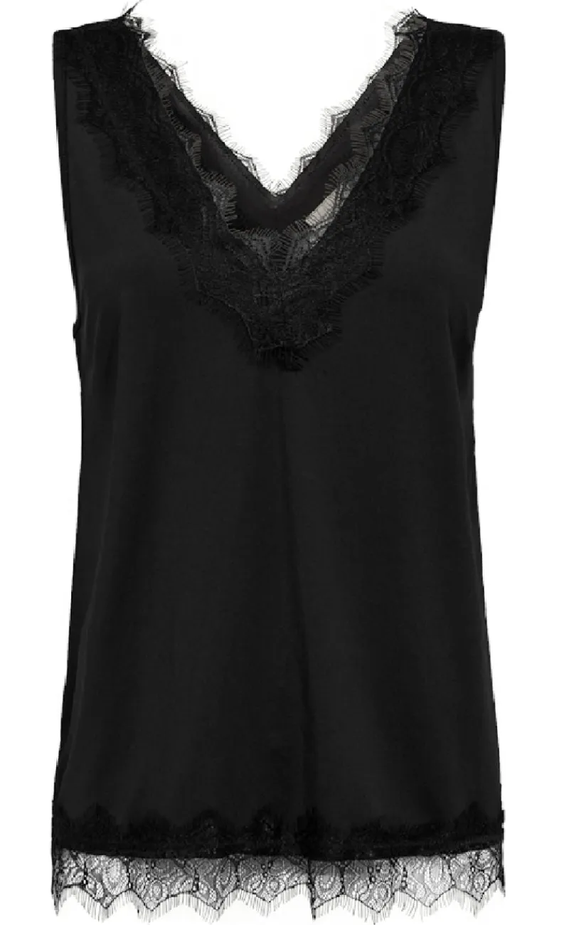 Discount Top - Bicco - Black T-shirts & Toppe