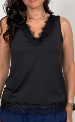 Discount Top - Bicco - Black T-shirts & Toppe