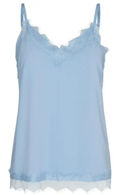 Top - Bicco Strap - Chambray Blue T-shirts & Toppe