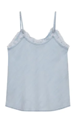 Best Top - Renna - Light Blue Denim T-shirts & Toppe