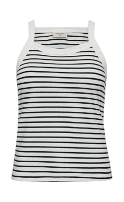 Discount Top - Zia - Brilliant White w. Navy Blazer T-shirts & Toppe|Blazere & Indejakker