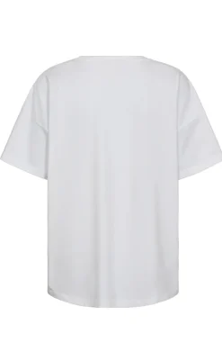 New T-shirt - Fenjal - Brilliant White w. Goldfinch T-shirts & Toppe