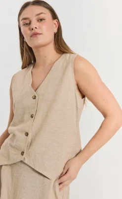 Hot Vest - Lava - Sand Melange Veste