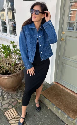 Online Kjole - Drew Contrast Logo - Black Kjoler