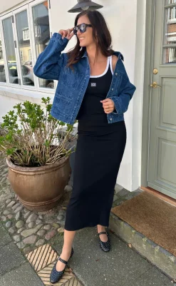 Online Kjole - Drew Contrast Logo - Black Kjoler