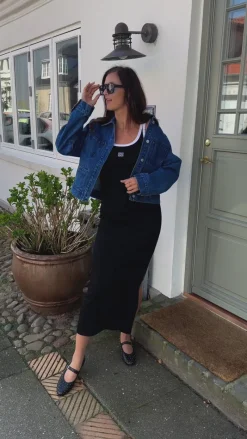 Online Kjole - Drew Contrast Logo - Black Kjoler