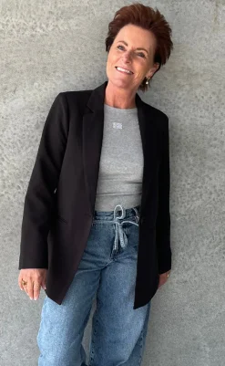 Discount Top - Drew Mel Logo - Grey Melange T-shirts & Toppe