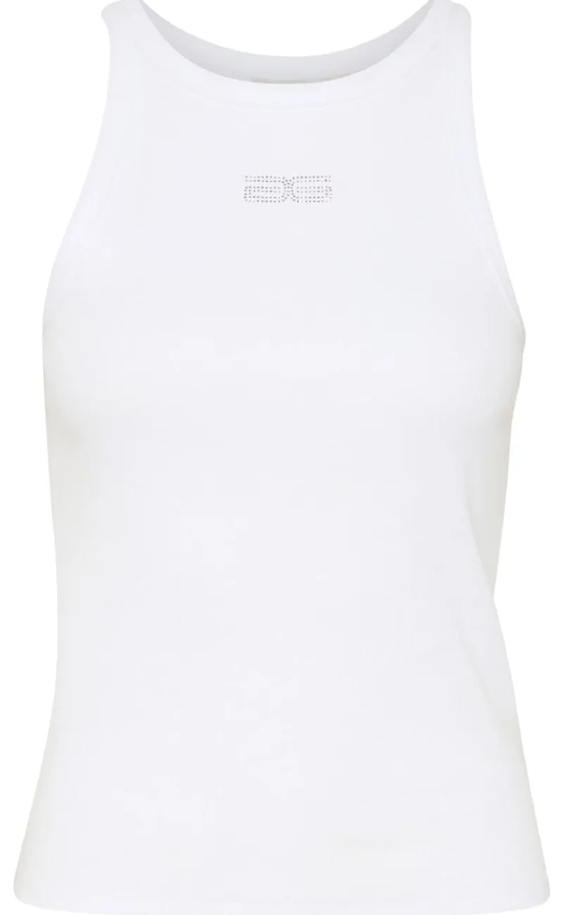 New Top - Drew Rhinestone - Bright White T-shirts & Toppe