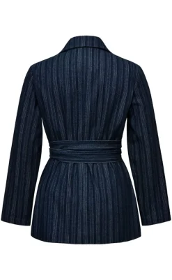 Discount Blazer - Winiea-G - Yullo Stripe Blazere & Indejakker