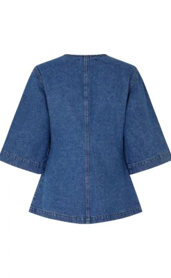 Discount Bluse - Lila-G - Vintage Blue Wash Bluser