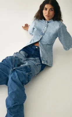 Hot Bluse - Lila-G - Medium Light Blue Bluser