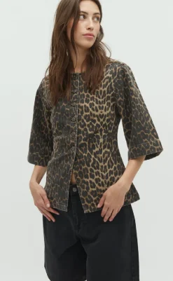 New Bluse - Lila-G - Leopard Mist Bluser