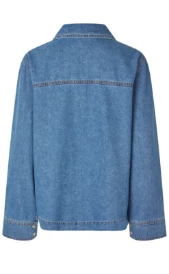 Discount Bluse - Maitana-G - Mid Vintage Blue Bluser