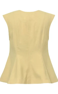 Discount Bluse - Pammi-G - Butter Yellow Melange Bluser