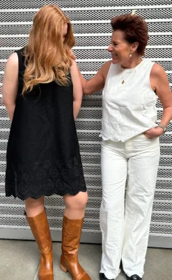 Online Bukser - Amarillo Scallop-G - White Bukser & Jeans