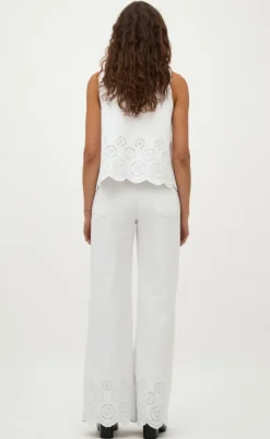 Online Bukser - Amarillo Scallop-G - White Bukser & Jeans