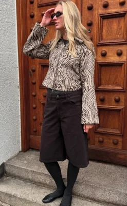 Online Jakke - Deluanne-G - Brown Zebra Jakker & Frakker|Alt Overtøj