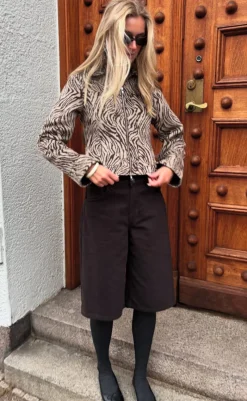 Online Jakke - Deluanne-G - Brown Zebra Jakker & Frakker|Alt Overtøj