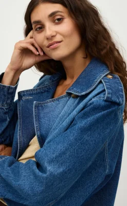 Outlet Jakke - Steffia-G - Mid Vintage Blue Jakker & Frakker|Alt Overtøj