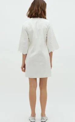 Kjole - Antaja Scallop-G - White Kjoler